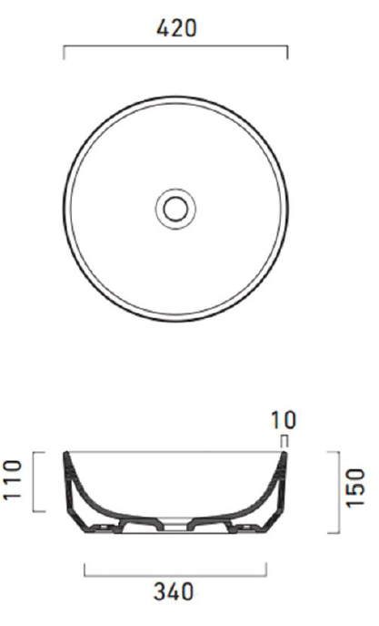 CATALANO _ 142AGR00 - Green 42 Wash Basin