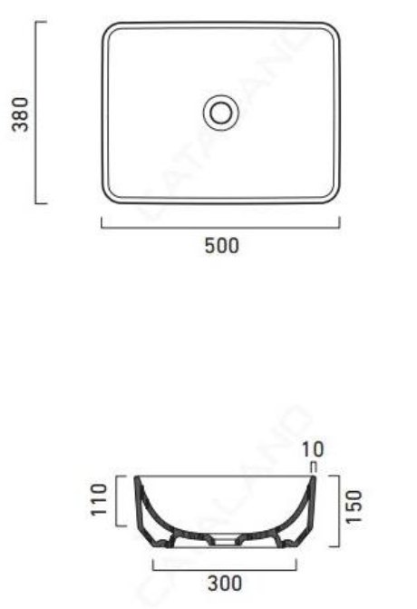 CATALANO _ 150AGR00 - Green 50 Wash Basin