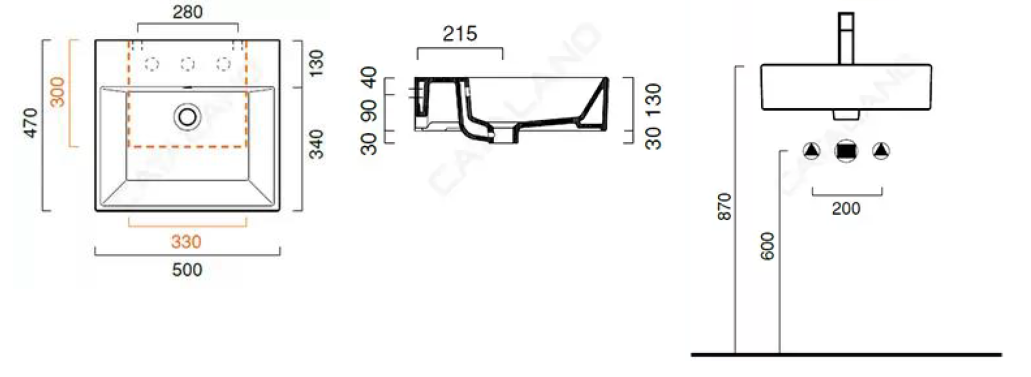 CATALANO _ 150VP00 - Premium 50 Wash Basin
