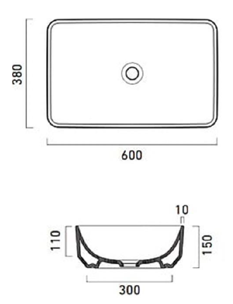 CATALANO _ 160AGR00 - Green 60 Wash Basin - Deck mount