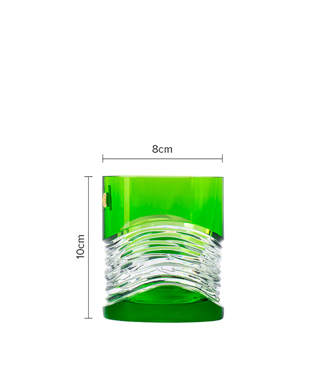 Caesar Crystal Bohemiae- Emerald Green Glass