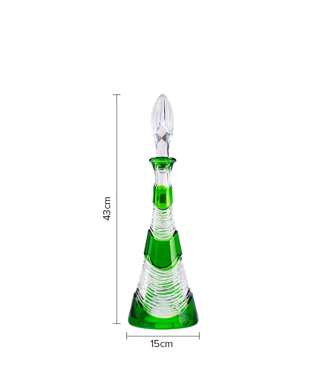 CAESAR CRYSTAL BOHEMIAE - Emerald Tumbler with Glasses - Invite the Class to any Occasion with This One Of A Kind Set.