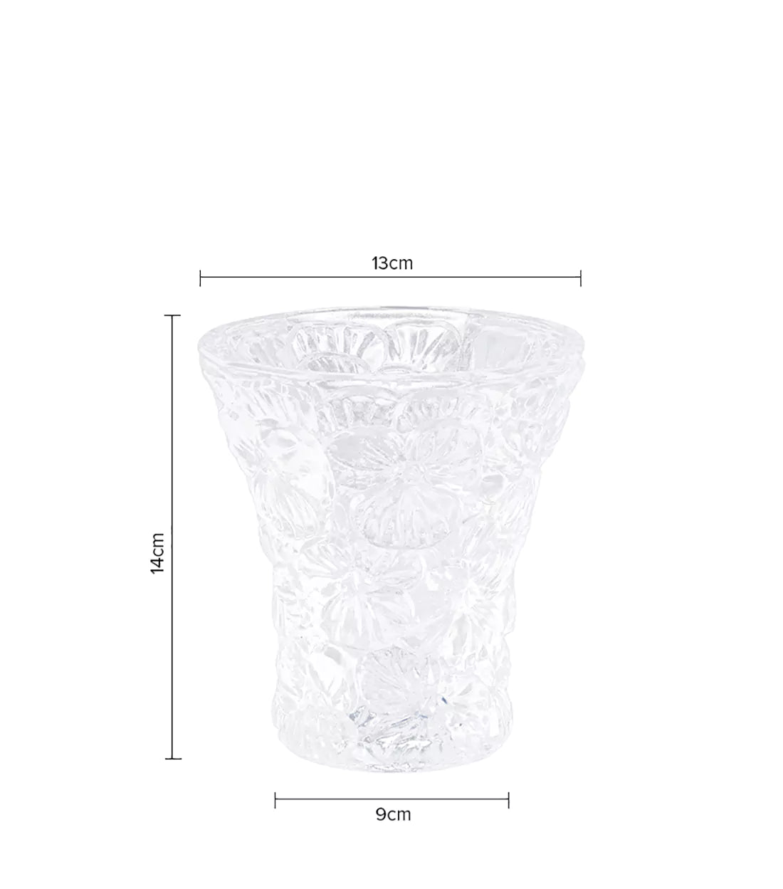 HALAMA - Blossoms by the Blue Bay – Delicate Vase with Blooming Floral Design.