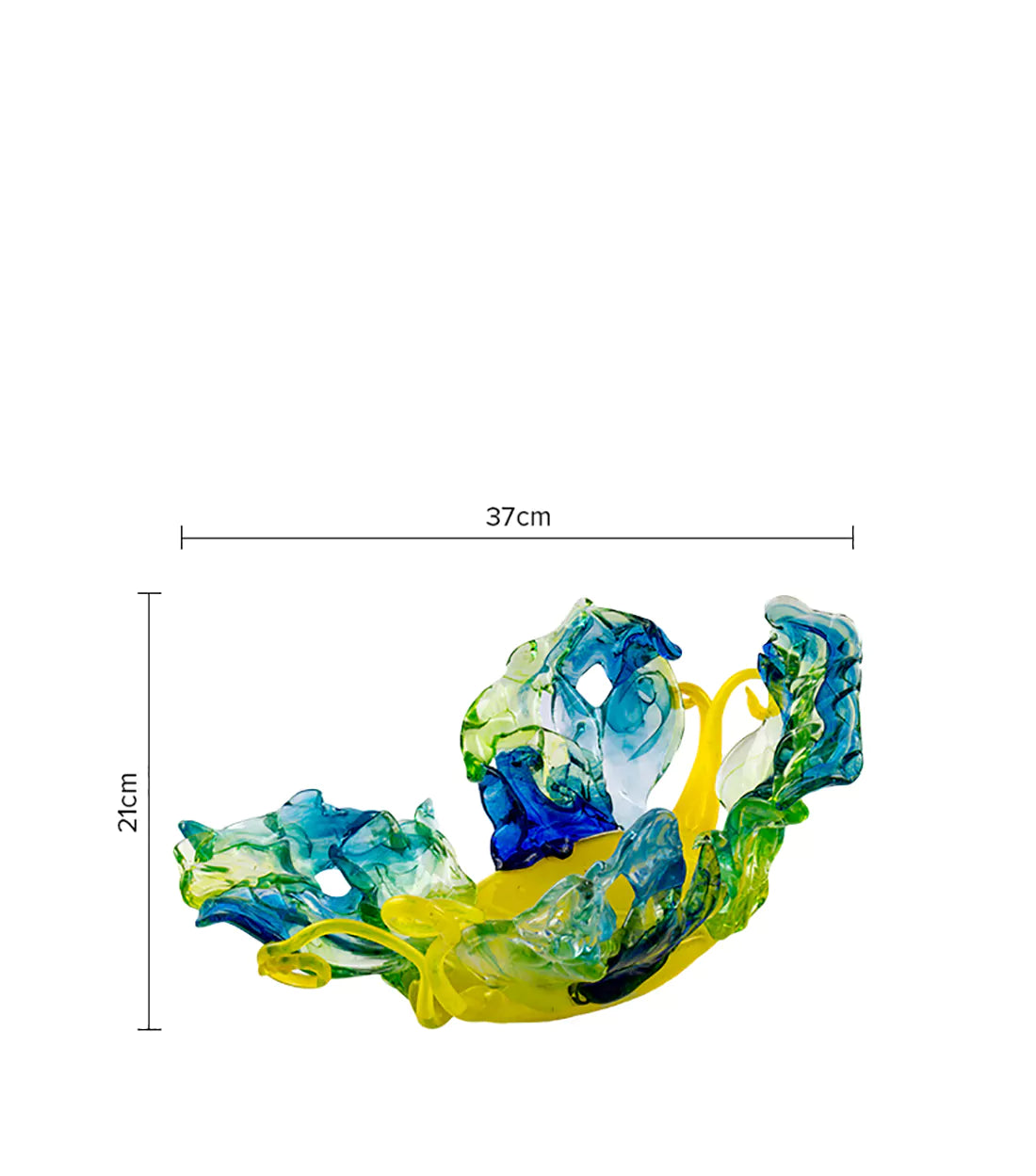 JIRI PACINEK- Yellow and Green Abstract Bowl – A unique creation of bowl by a world-class brand