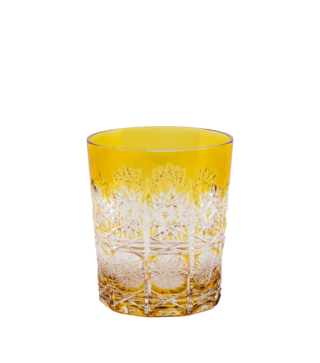 Caesar Crystal Bohemiae Pair Of Caramel Brown Whiskey Glasses
