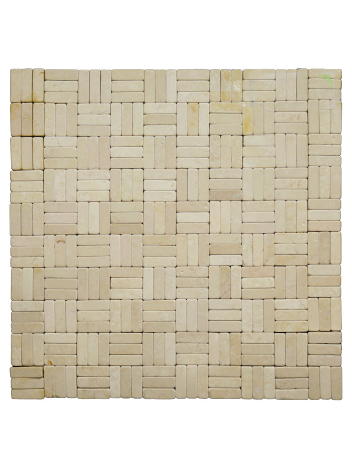 Mosaic - White Mosaic Beige Stone - M5139 - These stones will add a distinctive touch to your walls, indoor outdoor