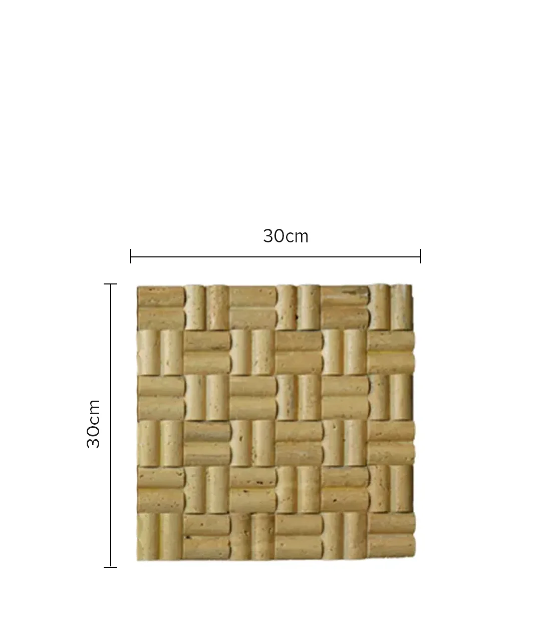 Mosaic - FSM16- This stone is a masterpiece with its smart basketweave effect and will draw optimistic attention against any backdrop that it is fitted.