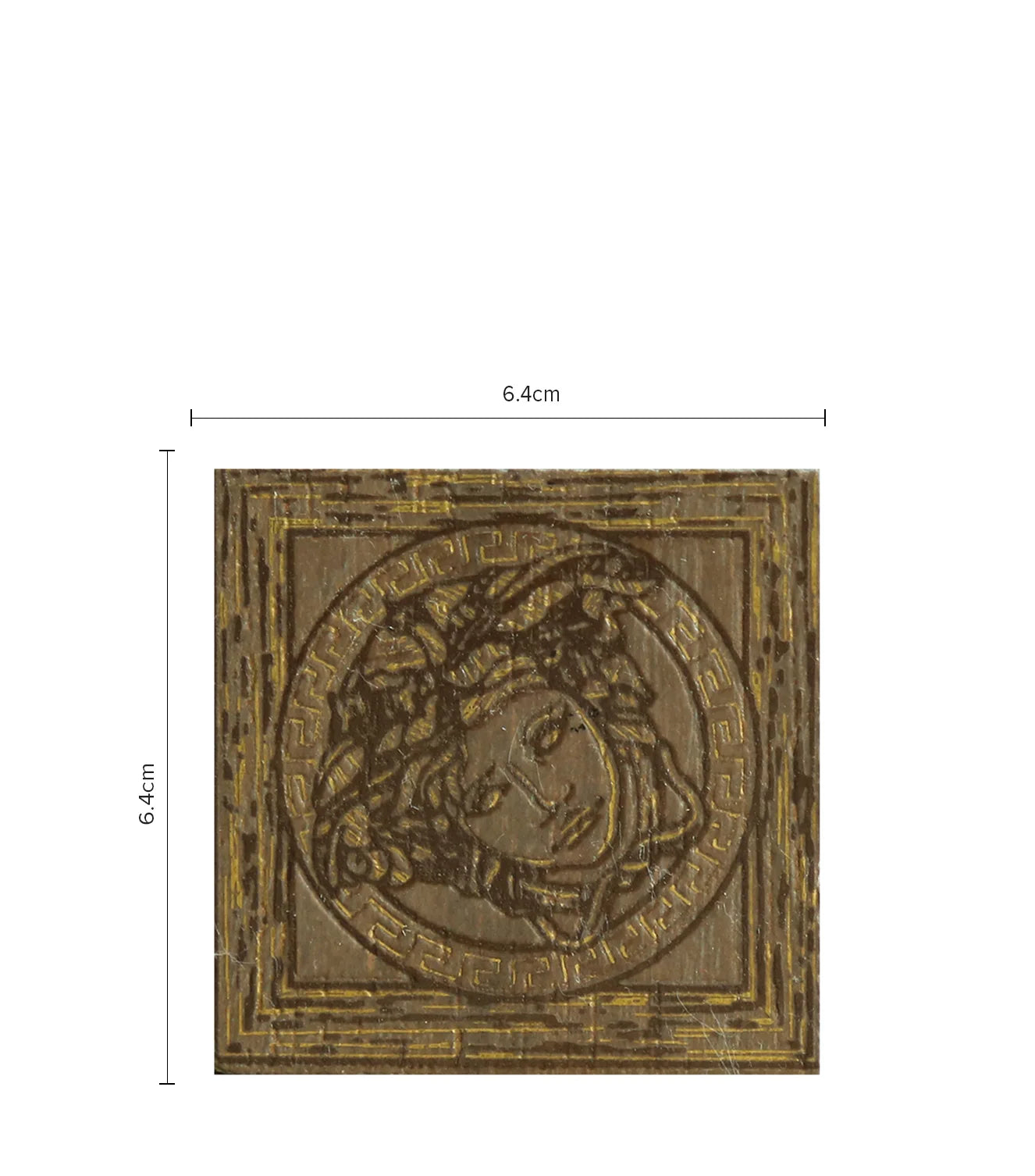 Versace Tiles- Tozz Med Oro Moka Elite (120391) -This tile talks about nothing, but Pure Beauty given the Medusa Logo so distinctly imprinted upon it.
