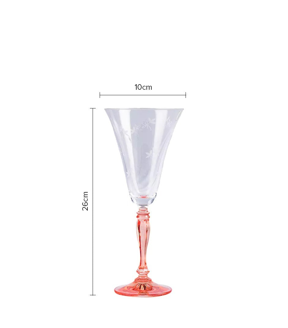 Caesar Crystal Bohemiae - Transparent Flute Wine Glass