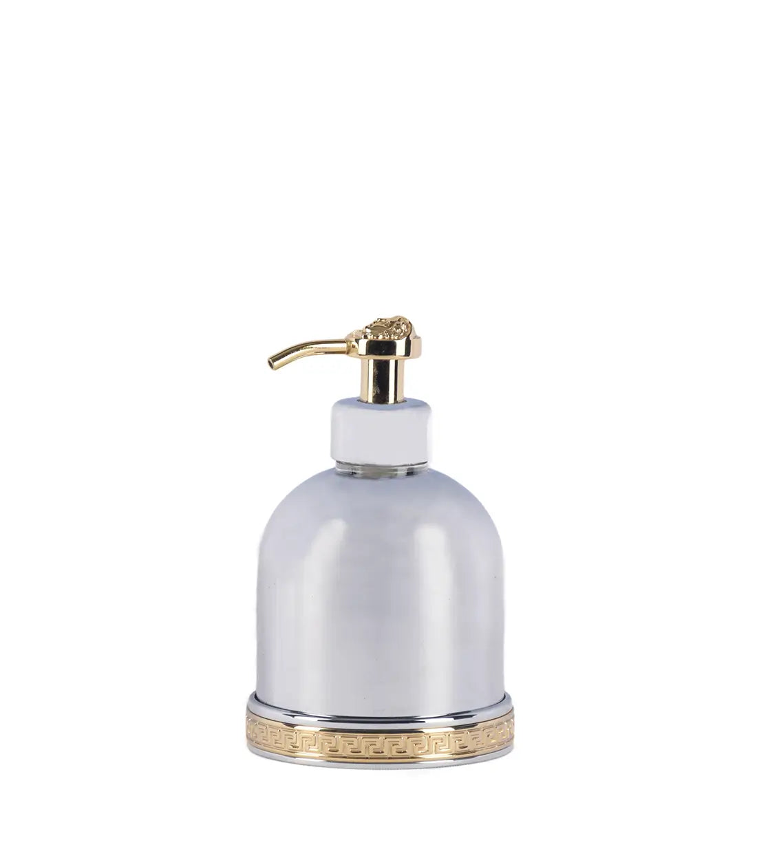 VERSACE - LIQUID SOAP DISPENSER - Silver & 24k Gold Plated