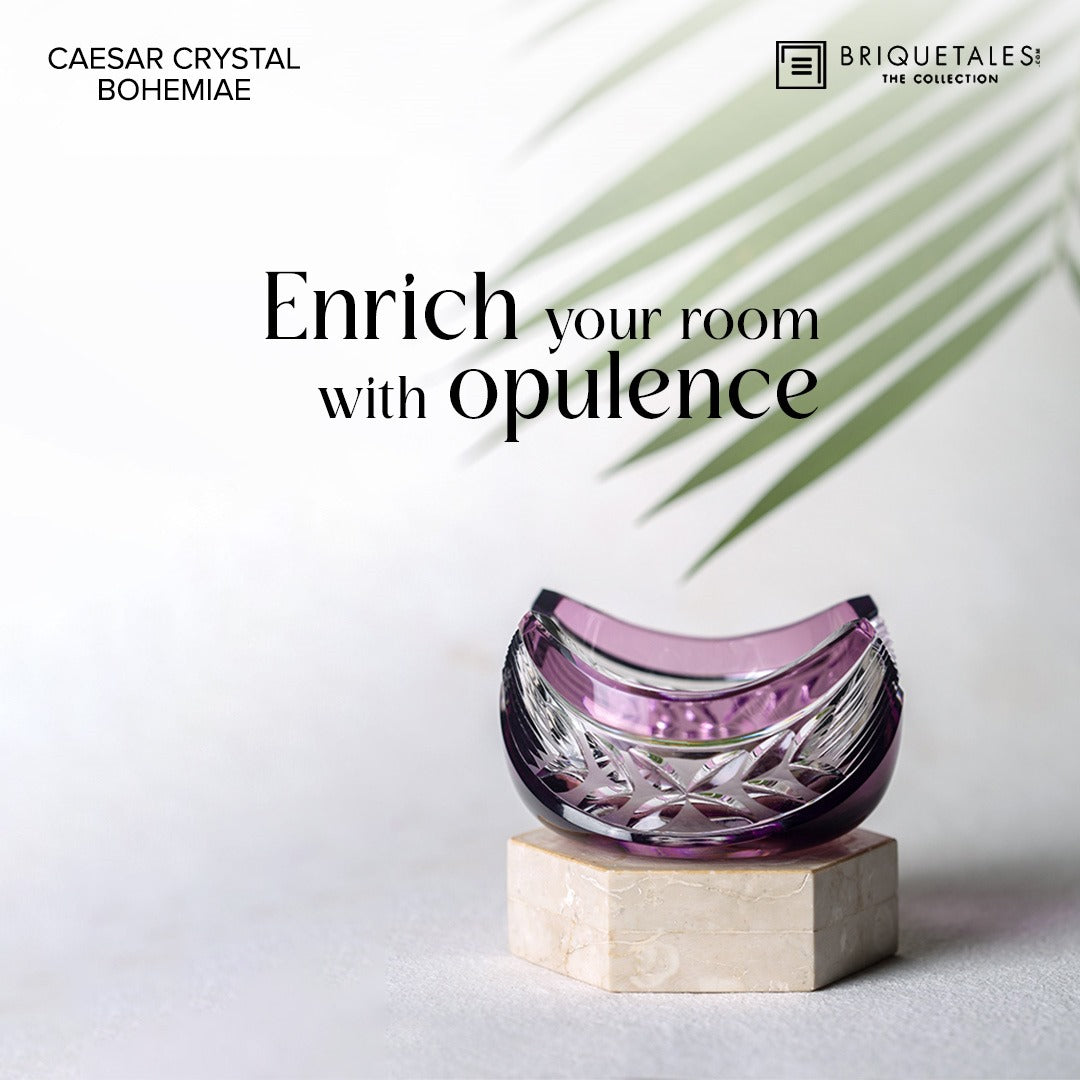 CAESAR CRYSTAL BOHEMIAE - BOWL LAUREL - An Epitome of Refined Style and Craftsmanship.