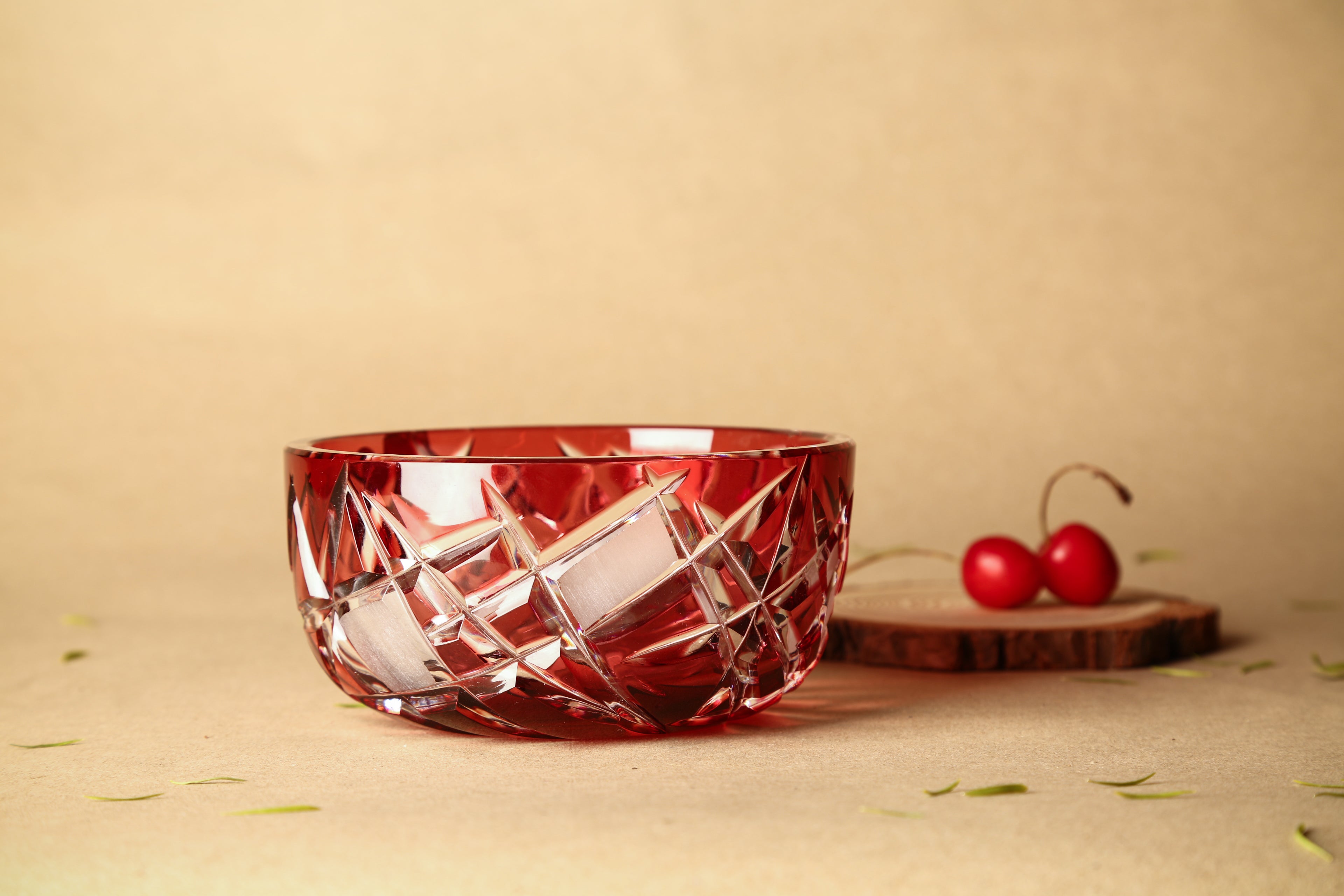 CAESAR CRYSTAL BOHEMIAE - Anthurium Bowl of the Gods - Brilliantly Crafted Crystal Bowl.