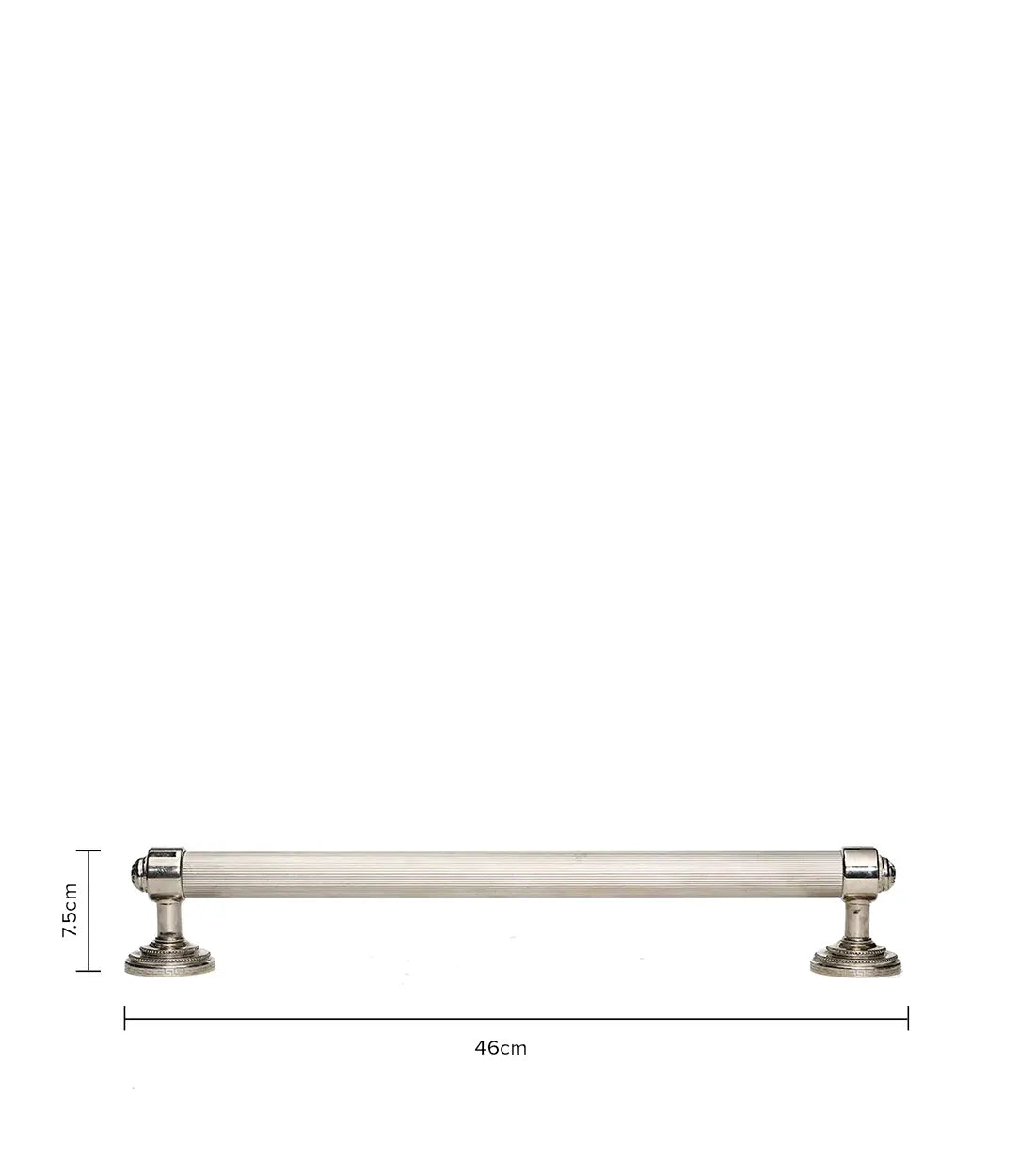 VERSACE - Silver Towel Rod - Discover the beauty of a silver towel rod for your bathroom