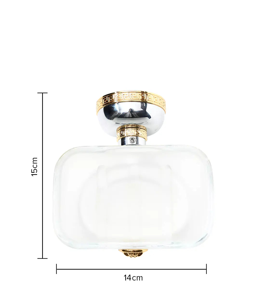 VERSACE - Opaque Soap Holder with Stand - The Perfect Soap Holder for a Clean and Clutter-Free Bathroom