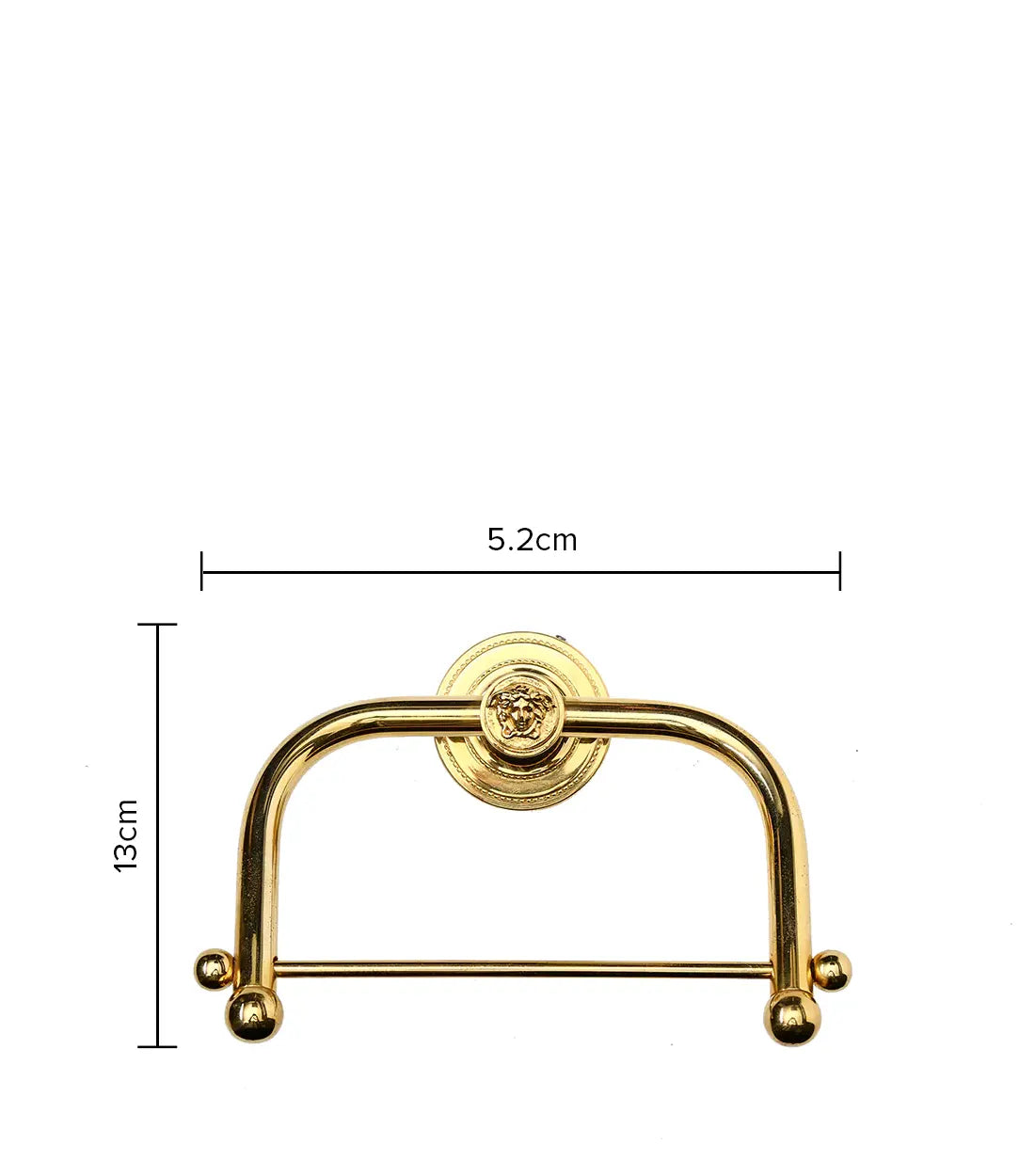 VERSACE - Golden Towel Holder - A striking accessory that combines functionality and style.