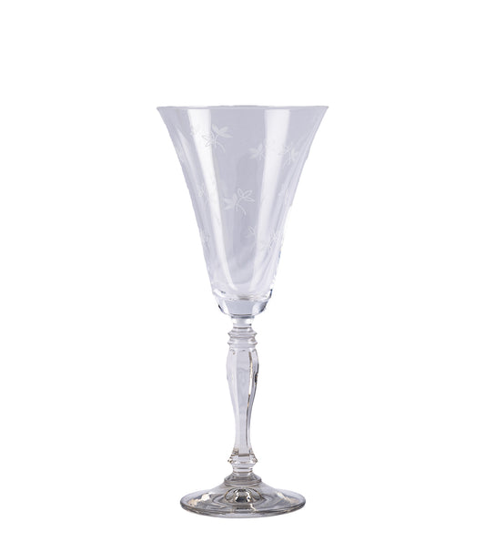 CAESAR CRYSTAL BOHEMIAE- Transparent Flute Wine Glass - Elevate Your Wine Experience with the Elegance of Transparency.