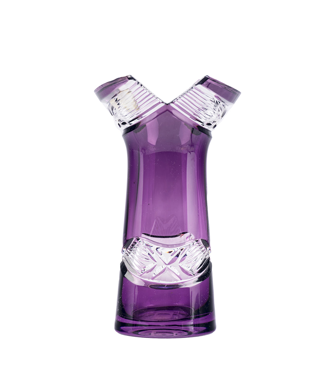 CAESAR CRYSTAL BOHEMIAE - Lavender Fusion - A high-quality sleek vase to embellish your space.