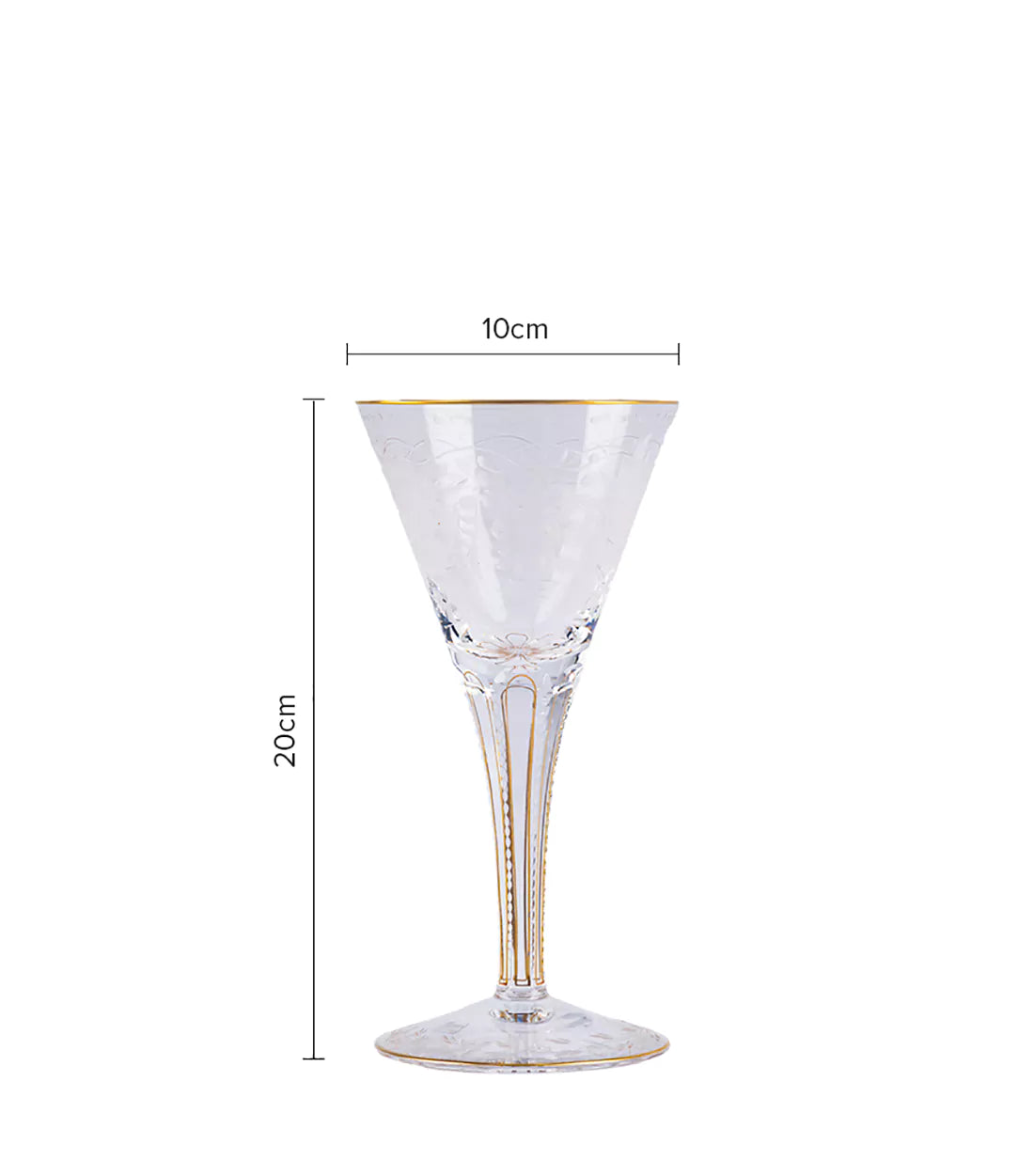 MOSER - Maharani Wine Glass - A crystal confession of love for the maharaja’s wife.