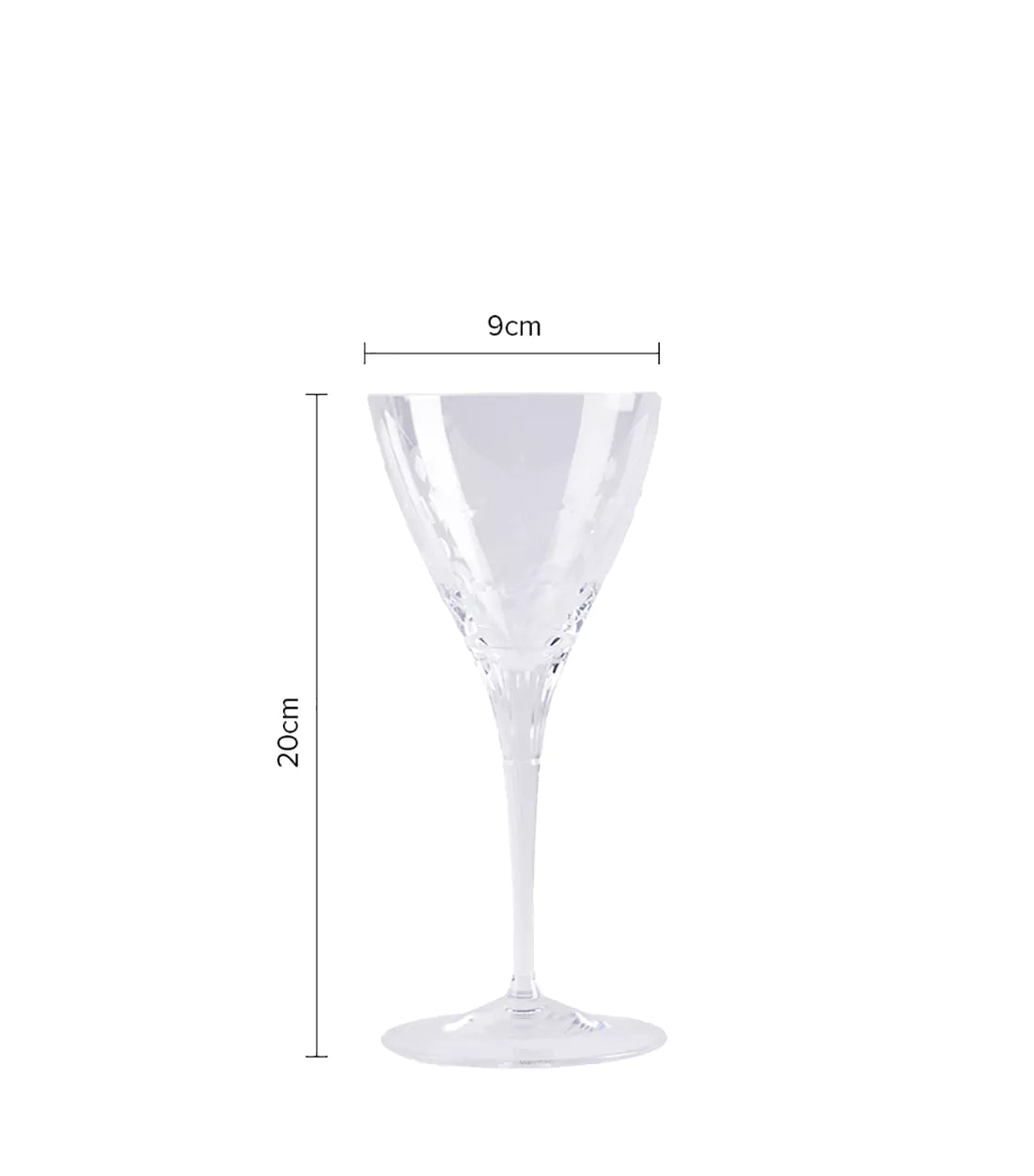 MOSER - Crystal Cave - Sleek & Splendorous Glistening Wine Glass.