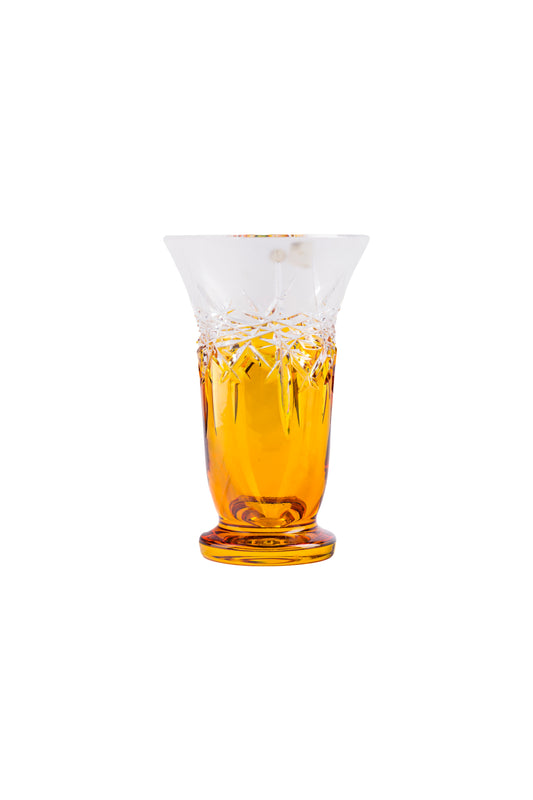 CAESAR CRYSTAL BOHEMIAE- Caramel Vase