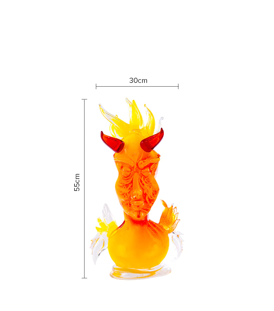 JIRI PACINEK - Lucifer Fire Spirit - Unique Decorative Showpiece Ideal for Home & Office