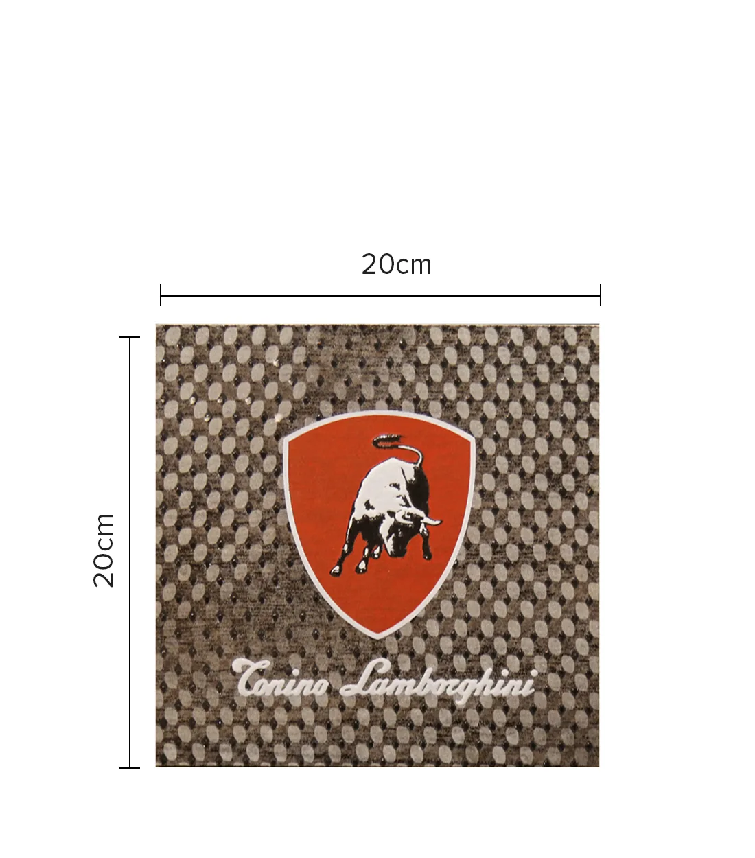 Lamborghini - Montecarlo Decore Logo (TL22MC50) - This branded logo tile can be used in any space to enhance the aesthetic look.