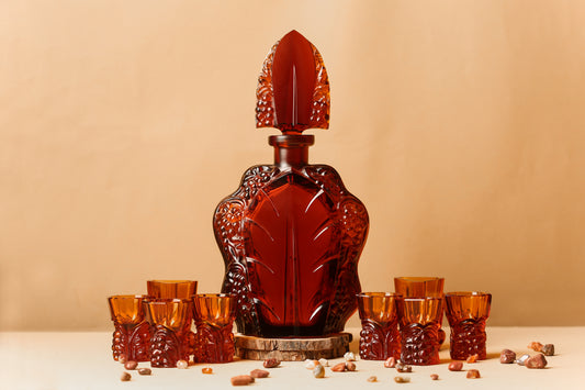 HALAMA - Honeyed From Heaven – Vineyard Textured Intricately Designed Liquor Set