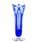 CAESAR CRYSTAL BOHEMIAE- Royal Blue Vase