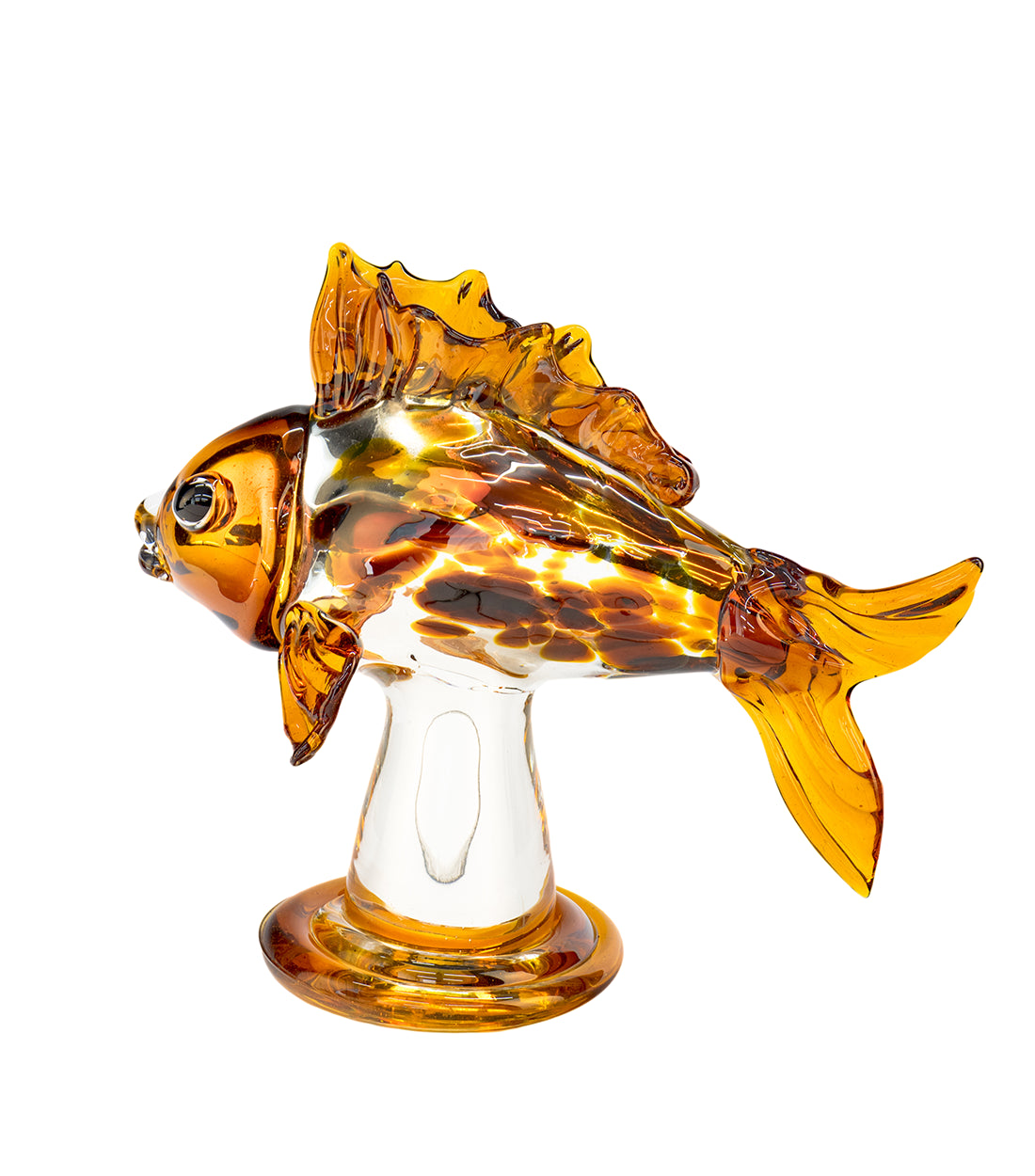 JIRI PACINEK - Seventh Heaven’s Gold Fish - Unique Fish Figuirine Perfect for Centre Table and Gifting.