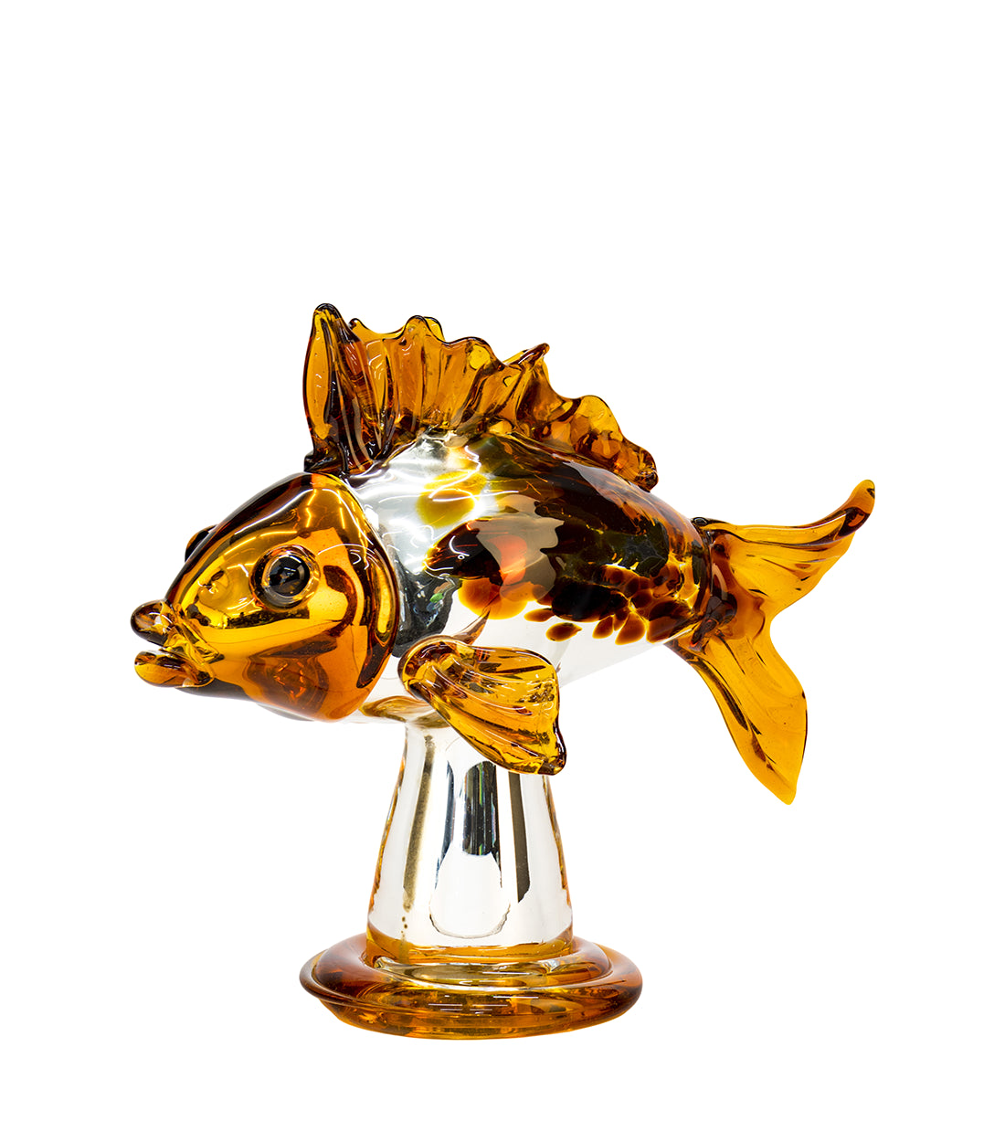 JIRI PACINEK - Seventh Heaven’s Gold Fish - Unique Fish Figuirine Perfect for Centre Table and Gifting.
