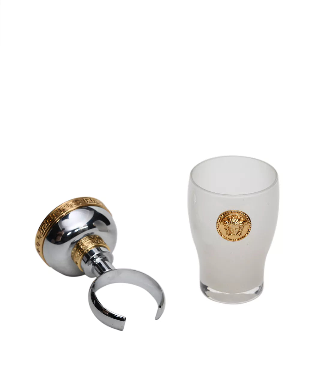 VERSACE - Opaque Toothbrush Holder with Stand - The ultimate toothbrush holder for a neat and stylish bathroom.