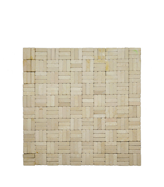 Mosaic - White Mosaic Beige Stone - M5139 - These stones will add a distinctive touch to your walls, indoor outdoor