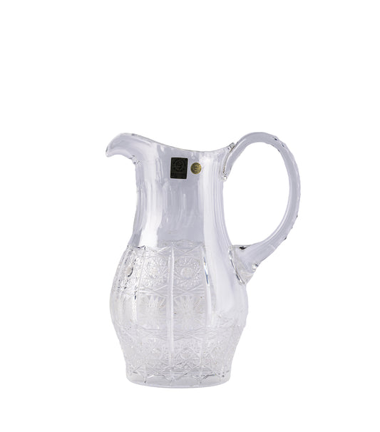 CAESAR CRYSTAL BOHEMIAE - Crystal white Jug - Stunning and Functional Cutwork Jug.