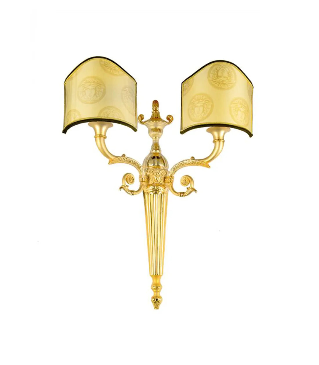 VERSACE - Lampshade – Silk, Gold Medusa Décor